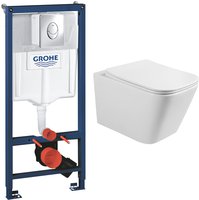 комплект инсталляции grohe rapid sl 38721001 (3 в 1) с кнопкой и подвесным унитазом alpen continental a05s