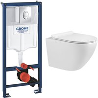 комплект инсталляции grohe rapid sl 38721001 (3 в 1) с кнопкой и подвесным унитазом alpen continental a03s