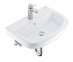 Фото умывальник grohe 55 bau ceramic со смесителем 39440000+23342000+22039000+28947000+39471000