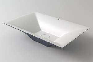 умывальник накладной holbi sirius 57x35 solid surface цветной/белый матовый