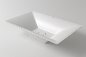 умывальник накладной holbi sirius 57x35 solid surface белый полированный