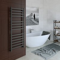 полотенцесушитель водяной stinox prestige luxe 50x140 черный матовый